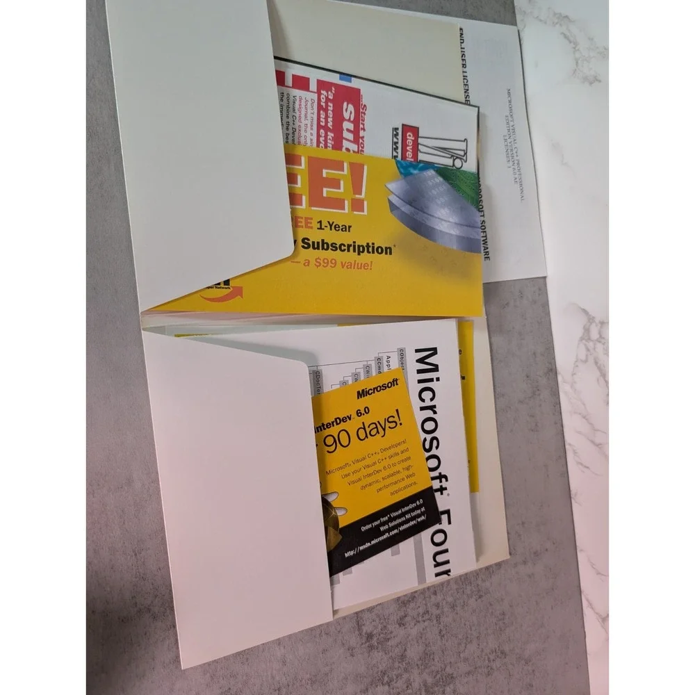Microsoft Visual C++ 6.0 Professional Edition Immaculate Condition with CD Key